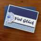 Preview: Karte Color Spirit Blue "Viel Glück"