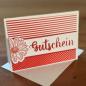 Preview: Karte Color Spirit Red "Gutschein"