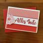 Preview: Karte Color Spirit Red "Alles Gute"