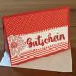 Preview: Karte Color Spirit Red "Gutschein"