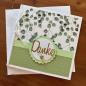Preview: Karte Green Harmony "Danke"