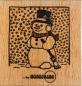 Preview: Motivstempel Schneemann mit Hintergrund