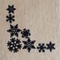 Preview: Motivstempel Schneeflocken Ecke