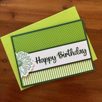 Karte Color Spirit Green "Happy Birthday"