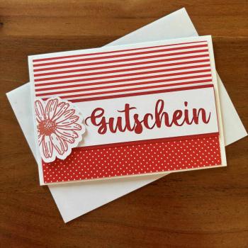Karte Color Spirit Red "Gutschein"