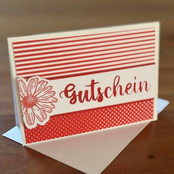 Karte Color Spirit Red "Gutschein"