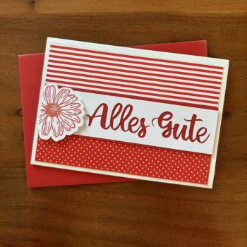Karte Color Spirit Red "Alles Gute"