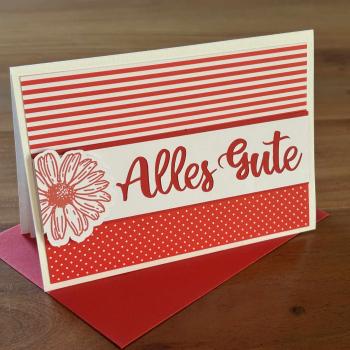 Karte Color Spirit Red "Alles Gute"