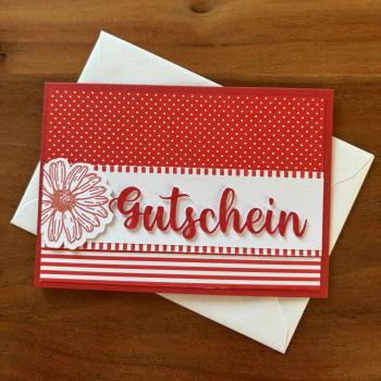 Karte Color Spirit Red "Gutschein"