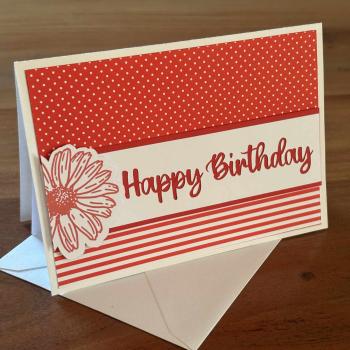 Karte Color Spirit Red "Happy Birthday"