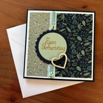 Karte Emerald Whisper "Zum Geburtstag"
