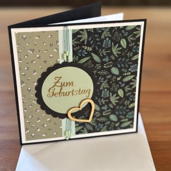 Karte Emerald Whisper "Zum Geburtstag"