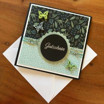 Karte Emerald Whisper "Gutschein"