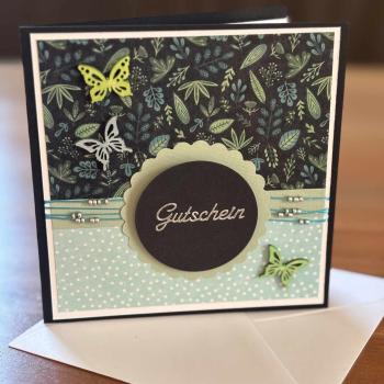 Karte Emerald Whisper "Gutschein"