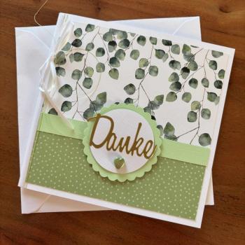 Karte Green Harmony "Danke"