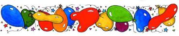 Motivstempel Luftballons Bordüre