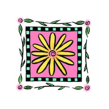 Motivstempel Square Daisy