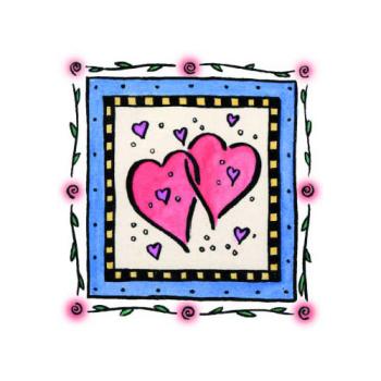 Motivstempel Framed Hearts