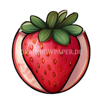 Erdbeer Sticker