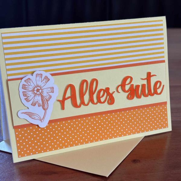 Karte Color Spirit Yellow "Alles Gute"