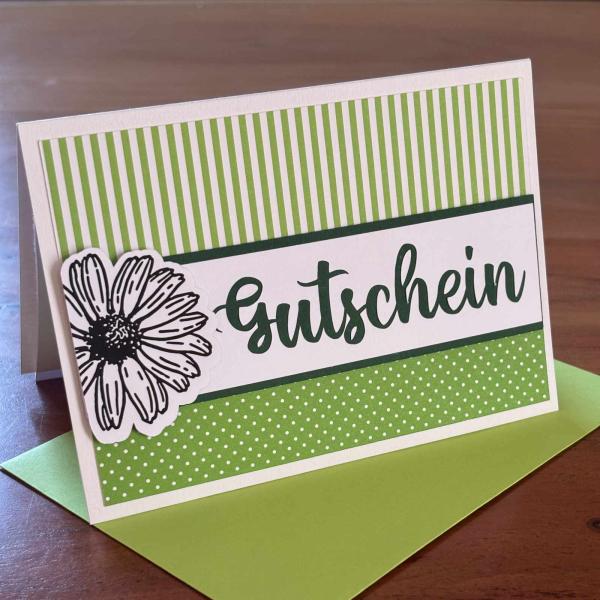 Karte Color Spirit Green "Gutschein"