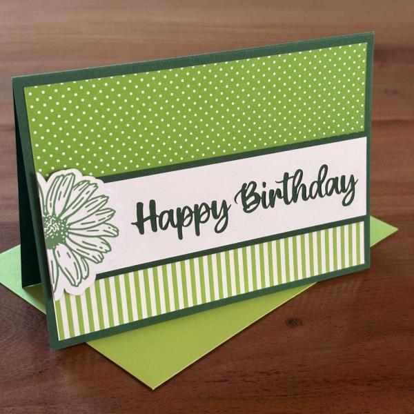 Karte Color Spirit Green "Happy Birthday"