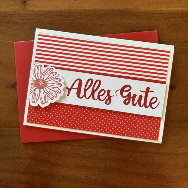 Karte Color Spirit Red "Alles Gute"