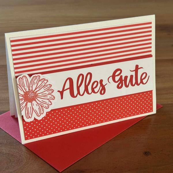 Karte Color Spirit Red "Alles Gute"
