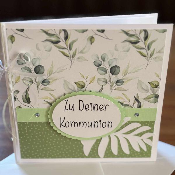 Karte Green Harmony "Zu Deiner Kommunion"