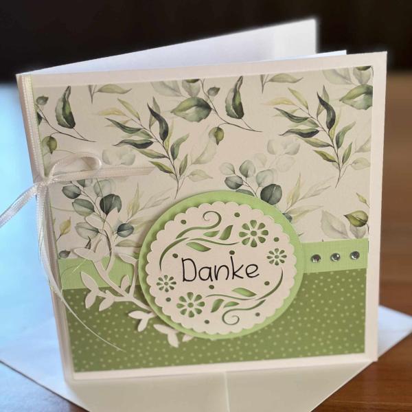 Karte Green Harmony "Danke"