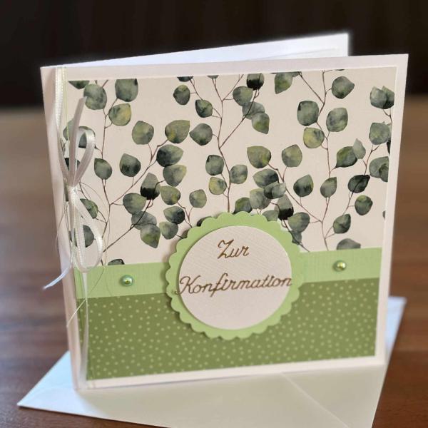 Karte Green Harmony "Zur Konfirmation"