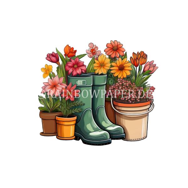 Gartenblumen Sticker