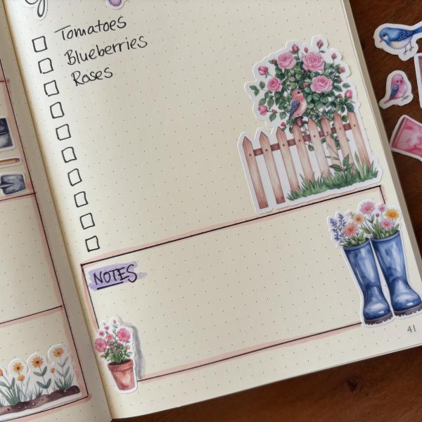 Gartenparadies Stickerset