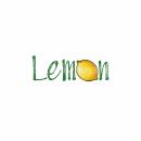 Schriftzug Lemon Sticker